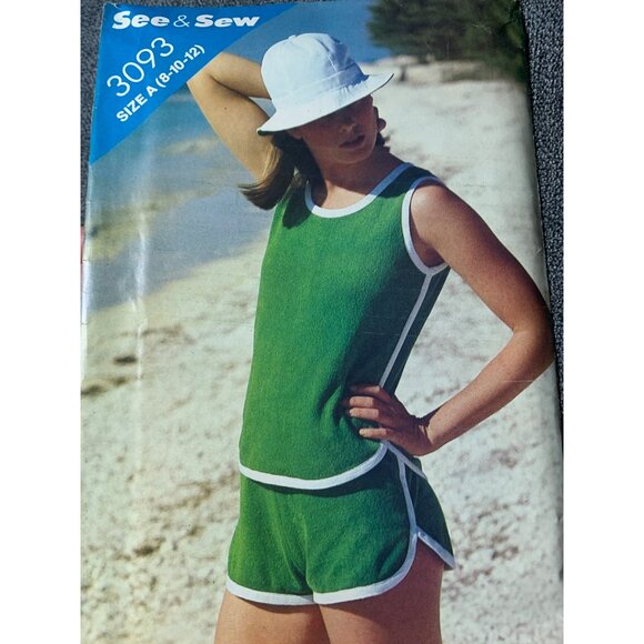 Butterick Misses Shirt Shorts Sewing Pattern sz 8-12 3093 - uncut - Picture 4 of 4